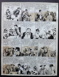 Galep - Galep Aurelio Galleppini & Rémy Big Bill Le Casseur Planche Originale 4 du BB 69 , Encre Gouache Atelier Chott 1952 Top - Planche originale