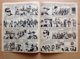 Les Pages 2 et 3 telle que Publiées (en Noir) dans le RC Récit Complet du BB 69 ( qui ne sera pas Jointe a L'achat de cette planche originale ..., c'est pour montrer sa Publication d'époque ! ) .