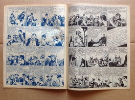 Les Pages 4 et 5 telle que Publiées (Bleue & Noir) dans le RC Récit Complet du BB 69 ( qui ne sera pas Jointe a L'achat de cette planche originale ..., c'est pour montrer sa Publication d'époque ! ) .