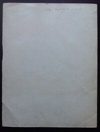 Le verso de la Planche Originale 3 du BB 69 par Galep et Rémy , avec annotation au crayon