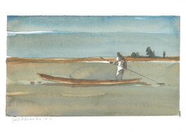 Joël Alessandra - Retour du Tchad - Planche originale