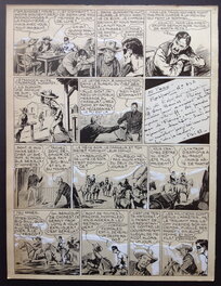 Galep - Galep Aurelio Galleppini & Rémy Big Bill Le Casseur Planche Originale 5 du BB 69 , Encre Gouache Atelier Chott 1952 Top - Planche originale