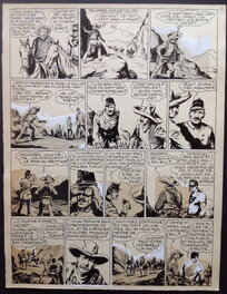 Galep - Galep Aurelio Galleppini & Rémy Big Bill Le Casseur Planche Originale 6 du BB 69 , Encre Gouache Atelier Chott 1952 Top - Planche originale