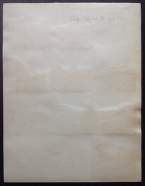 Le verso de la Planche Originale 7 du BB 69 par Galep et Rémy , avec annotation au crayon