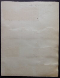 Le verso de la Planche Originale 8 du BB 69 par Galep et Rémy , avec annotation au crayon