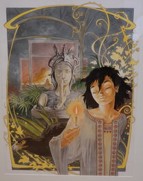 Frank - Manon et la bougie - Original Illustration