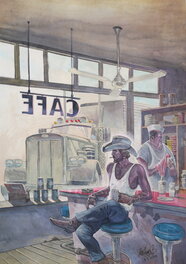 Matthias Schultheiss - Trucker - Original Illustration