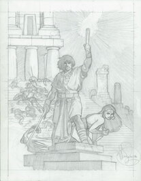 Mark Schultz - Conan Cover Prelim - Illustration originale