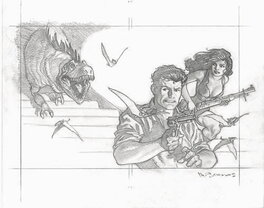 Mark Schultz - Various Drawings 5 Cover Prelim - Illustration originale