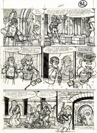 Bruno Gazzotti - Soda - Gazzotti – Planche originale préparatoire tome 5 Fureur chez les Saints - Comic Strip