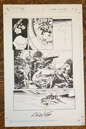 Rick Leonardi - Aliens vs. Predator: Three World War #2, pag.18 - Planche originale