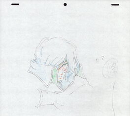 Leiji Matsumoto - Capitaine Albator [Leijisha studio] [Uchū kaizoku kyaputen Hārokku] 宇宙海賊キャプテンハーロック – Illustration pour une machine à pachinko - Original art