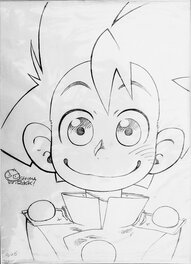 Hiroyuki Ooshima - Spirou et Fantasio "Des valises sous les bras" - Projet de couverture - Couverture originale