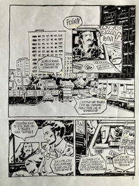 Lionel Chouin - Bleu DE CHAUFFE - Planche originale