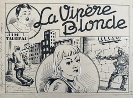 Edgardo Dell'Acqua - 1947, La vipère blonde, Jim Taureau - Couverture originale