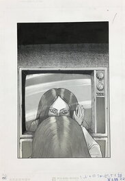 Ochazuke Nori - Ochazuke Nori, " VIDEO COLLECTOR" COVER . OchazukeNori TERROR MANGA MASTER !!! - Planche originale