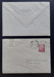 Chott - Robin Courrier 1 , 2 Lettres de Gerhard FISCHER (éditeur Allemand) adréssées a La S.E.R en Novembre 1955 .