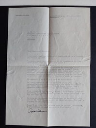 Chott - Robin Courrier 2  , 1ère Lettre datée du 10 - 11 - 1955 .... Cher Monsieur Mouchot , j'ai bien reçu vos différents courriers .... " ROBIN DES BOIS "