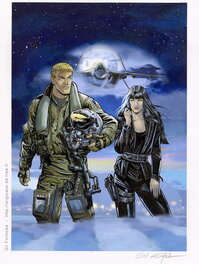 Gil Formosa - Buck DANNY T54 Couverture - Couverture originale