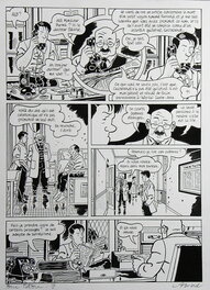 François Ravard - Nestor Burma  » Les Rats de Montsouris  » – planche originale – François Ravard - Comic Strip