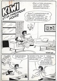 Egidio Gherlizza - Kiwi et la chronique noire - Comic Strip