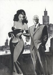 Enrico Marini - Noir burlesque - Slick et Ava - Original Illustration