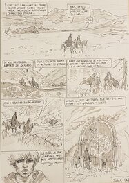 Paul Teng - Paul teng, planche originale préparatoire, "La Complainte des Landes Perdues", le cycle des Sudenne, T1 "Lord Héron". - Planche originale