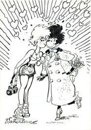 Marc Wasterlain - Wasterlain : Illustration Docteur Poche et Jeannette Pointu - Original Illustration