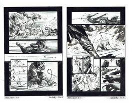 Sean Murphy - Action - Tokyo Ghost - Issue 5 pages 10 et 11 - Planche originale