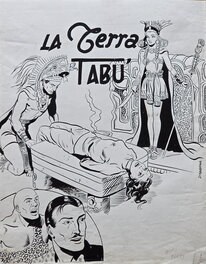 Domenico Mirabella - Couverture originale la terra tabu - Couverture originale