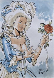 Félix Meynet - Hommage à Marie Antoinette et Koons - Illustration originale