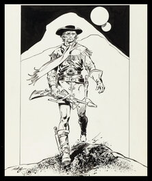 Tony DeZuniga - Futuristic gunslinger - Planche originale