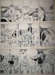 Milo Manara - Mann aus Papier - Planche originale