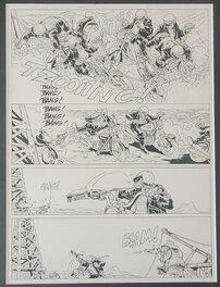 Benoît Sokal - Canardo planche  tome 10 la fille qui revait d horizon - Planche originale