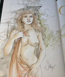 Dédicace (commission) couleurs de Stalner pour Le Roman de Malemort