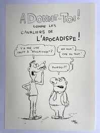 Luc Cromheecke - Abonnement Spirou "Apocadispe" - Original Illustration