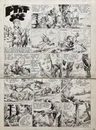 André Gaudelette - 1957- P'tit Joc - Planche originale