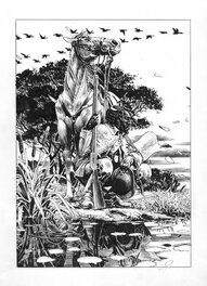 Igor Kordey - Marshal BASS "SUNSET" - Illustration originale