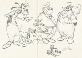 Luigi Simeoni - Étude de personnage Disney - Illustration originale