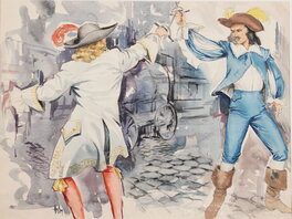 Aslan - Aslan - illustration des mousquetaires - Illustration originale