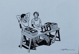 Peeters, illustration pilules bleues, 2014.