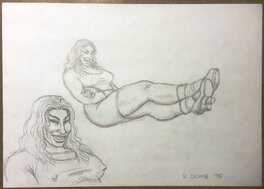 Robert Crumb - Crumb - Devil Girl - Illustration originale