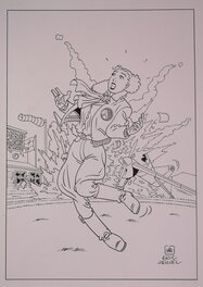 Eric Heuvel - January Jones - Original Illustration