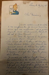 Edgar Pierre Jacobs - Lettre de E.-P. Jacobs à mon père - Œuvre originale