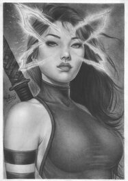 Marina Oliveira - Psylocke - Illustration originale