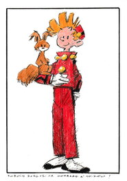 Stéphane Dubois - Stéphane Dubois - Illustration Hommage à Spirou - Original Illustration