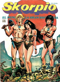 Couverture du numéro de la revue Skorpio où a été publiée la planche, édition argentine Couverture du numéro de la revue Skorpio où a été publiée la planche, édition argentine