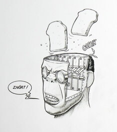 Emmanuel Reuzé - » L’Art du 9e Art  » – RANXEROX – Illustration Originale – Emmanuel Reuzé - Illustration originale