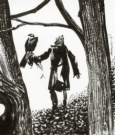 Dave McKean - Raptor – Dessin original 43 - Original Illustration