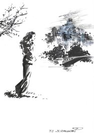 Jean-Jacques Dzialowski - Vue sur New York - Original Illustration